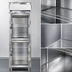 Thumbnail image #3 for Continental Refrigerator Designer Line D1FNSSGDHD One-Section Reach-In Freezer with Half-Height Glass Doors