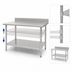 Thumbnail image #3 for Eagle Group Adjustable Galvanized Work Table Undershelf, 60