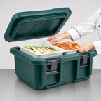 Thumbnail image #4 for Cambro Ultra Pan Carriers® UPC160192 Top-Loading Insulated Food Pan Carrier, 1 Full-Size GN Pan, Up to 6 Inches Deep, Granite Green