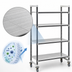 Thumbnail image #3 for Cambro Camshelving Elements XTRA 4-Tier Solid High-Density Mobile Starter Unit, 21 x 42 x 70-1/4 Inches, Speckled Gray