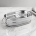 Thumbnail image #3 for American Metalcraft STUB69 Oval Stainless Steel Tub, 35 oz., Satin and Mirror Finish