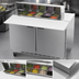 Thumbnail image #4 for Beverage-Air 48-Inch Two-Section Sandwich Top Refrigerated Prep Table with 10 1/6-Pan Capacity