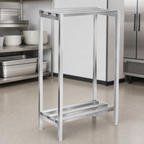Thumbnail image #3 for Channel Manufacturing Lifetime Tough DR2436-2 Aluminum Channel Style Dunnage Shelving, 2-Shelf, 36W x 24D x 64H