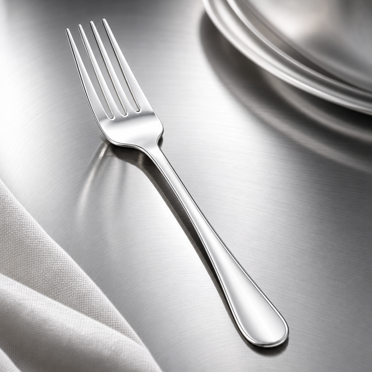 Product image #4 for Winco Stanford 7-1/8 Inch Extra Heavy Weight Dinner Fork, 18/8 Stainless Steel, Mirror Finish