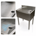 Thumbnail image #4 for BK Resources 30-Inch x 21-1/4-Inch Freestanding Stainless Steel Underbar Drain Board
