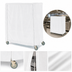 Thumbnail image #3 for Metro Queen Mary & Banquet Cart Cover, 48 x 18 x 54 Inch, White Uncoated Knitted Polyester with Velcro Fastener