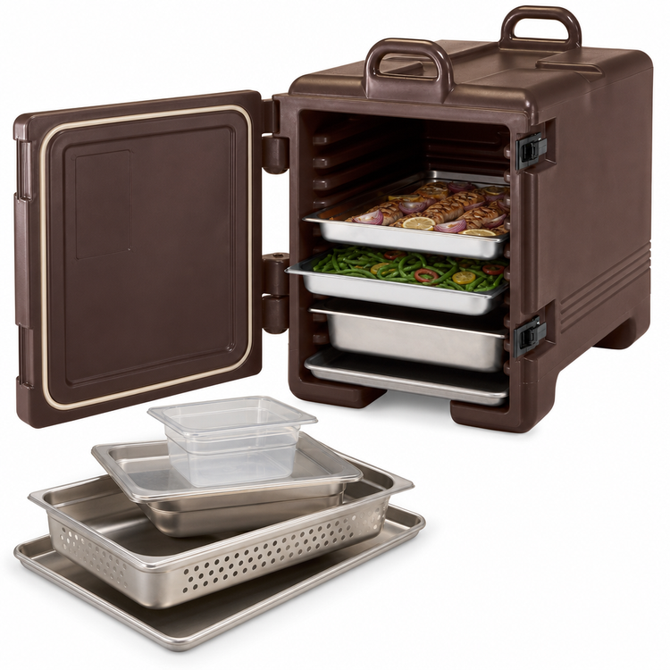 Product image #4 for Cambro Stackable Combo Carrier for Half-Size Sheet Pans and Food Pans