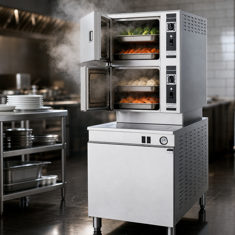 Product image #3 for Cleveland Range Classic Convection 24-Inch Electric Pressureless Convection Steamer with 2 Compartments