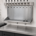 Thumbnail image #3 for Micro Matic USA Wall-Mount Stainless Steel Drip Tray Trough with Integral Glass Rinser, 24 Inch, 8 Faucet Holes