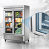 Thumbnail image #3 for True Two-Section Framed Glass Door Reach-In Refrigerator with Bottom-Mounted Self-Contained Refrigeration
