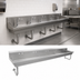 Thumbnail image #3 for John Boos 5-Station Wall-Mount Multi-Station Hand Wash Sink, 100 Inch, Stainless Steel
