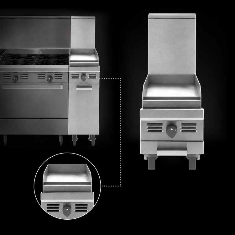 Product image #3 for Garland Master Series M12T-7 12-Inch Modular Gas Griddle Range Attachment