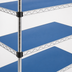 Thumbnail image #3 for Eagle Group QuadPlus 48 Inch x 21 Inch Solid Blue Polymer Shelf Mat with Chrome Wire Frame