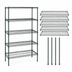 Thumbnail image #3 for Quantum Stationary Wire Shelving Starter Kit, 72