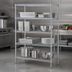 Thumbnail image #3 for Metro Super Erecta 4-Shelf Stationary Starter Wire Shelving Unit, 48 x 24 x 63 Inches, Super Erecta Brite Finish
