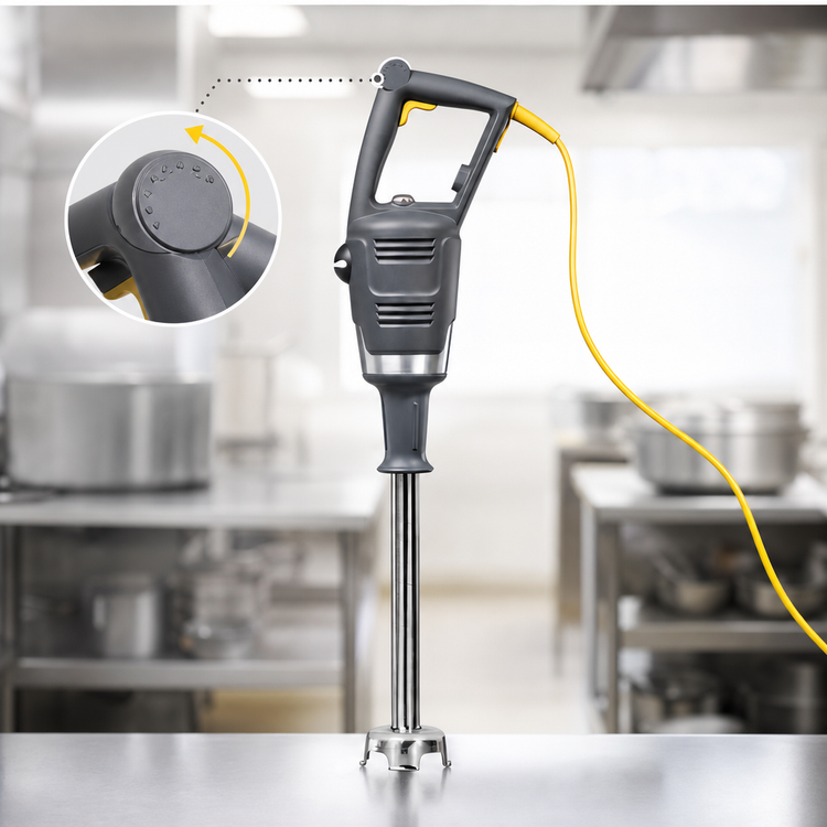 Product image #4 for Hamilton Beach Commercial BigRig Immersion Blender Mixer with Wall Mount Hanger, 12-Inch Shaft, Variable Speed, 800W