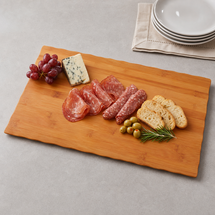Product image #3 for American Metalcraft Bamboo Melamine Rectangular Serving Board, 20-7/8 x 12-1/2 x 3/8 Inch