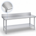 Thumbnail image #3 for Duke 108 Inch x 24 Inch Stainless Steel Work Table with 5 Inch Riser and Galvanized Undershelf