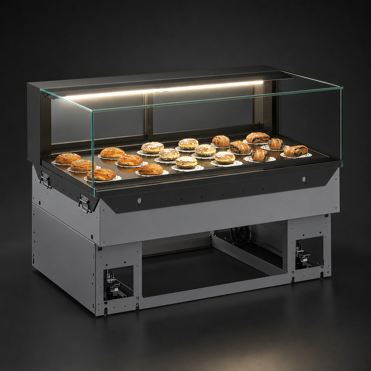 Product image #3 for Reveal Non-Refrigerated Service Slide-In Counter Case, 47-3/4 Inch Wide