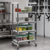 Thumbnail image #3 for Cambro Camshelving Elements XTRA 4-Tier High Density Mobile Starter Unit, Solid Shelving, 21