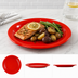 Thumbnail image #4 for Dallas Ware® 9-Inch Round Red Melamine Narrow Rim Dinner Plate