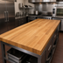 Thumbnail image #3 for Appalachian Red Oak Blended Edge Grain Island Countertop, 144 x 38 x 1-1/2 Inch, Varnique Finish