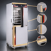 Thumbnail image #3 for Cres Cor Insulated Stainless Steel Hot Holding Cabinet, 32 Full-Size Pan Capacity