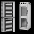 Thumbnail image #3 for NU-VU PROW-18 Floor Model Electric Proofing Cabinet with Automist, 18 Full-Size Pan Capacity