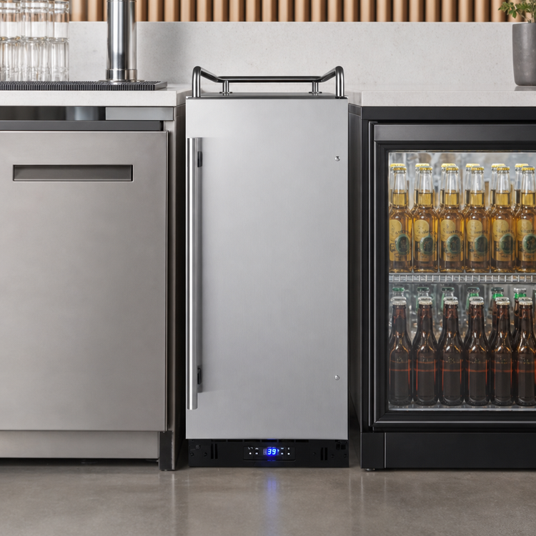 Product image #4 for Summit Commercial 15-Inch Built-In/Freestanding Draft Beer Cooler Dispenser, Stainless Steel, 1/6 Keg Capacity