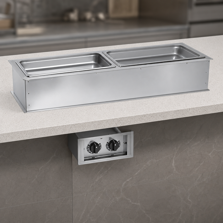 Product image #3 for Alto-Shaam Halo Heat Drop-In Electric Hot Food Well Unit, 44-3/8 Inch Wide, (2) Full-Size Pan Capacity
