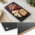 Thumbnail image #3 for American Metalcraft Black Pressed Wood Rectangular Serving Board, 16 x 8 x 1/4 Inch