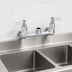 Thumbnail image #3 for T&S Brass 8-Inch Wall-Mounted Double Pantry Sink Mixing Faucet, Less Nozzle
