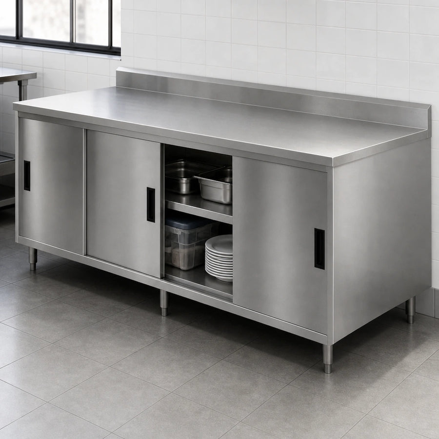 Cabinet Base with Sliding Doors