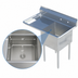 Thumbnail image #3 for Sapphire Manufacturing Freestanding 1-Compartment Stainless Steel Sink with Left Drainboard