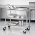 Thumbnail image #3 for Quantum Conductive 3-Shelf Wire Utility Cart, 36 x 24 x 37-1/2 Inches, Chrome Plated