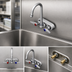 Thumbnail image #3 for T&S Brass B-1146-02A Wall-Mount Workboard Faucet with 4-Inch Centers and 4-3/8-Inch Swivel Gooseneck