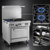 Thumbnail image #3 for Southbend Ultimate 36-Inch Gas Restaurant Range with 2 Non-Clog Burners, 24-Inch Charbroiler and Convection Oven