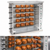 Thumbnail image #3 for Omcan 47-Inch Natural Gas Rotisserie Oven with 5 Spits, 20-Chicken Capacity