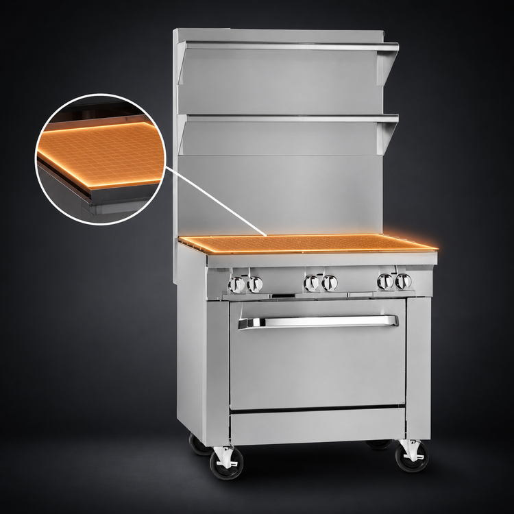 Product image #3 for Southbend Platinum P24C-HH 24-Inch Gas Heavy Duty Range with Uniform Hot Top and Cabinet Base