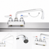 Thumbnail image #3 for 4-Inch Centers Deck-Mount Workboard Faucet with 10-Inch Swing Nozzle