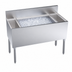 Thumbnail image #3 for Krowne Royal Series 46-Inch Underbar Speed Multi Station Bar Ice Bin with 30-Inch Center Ice Bin and (2) 8-Inch Insulated Bottle Wells
