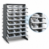 Thumbnail image #3 for Quantum Sloped Double-Sided Pick Rack with 48 Clear Bins, 36 x 36 x 60 Inches, 800 lb. Capacity