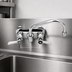 Thumbnail image #3 for Fisher 4-Inch Centers Backsplash Mount Faucet with 6-Inch Swing Spout and Lever Handles