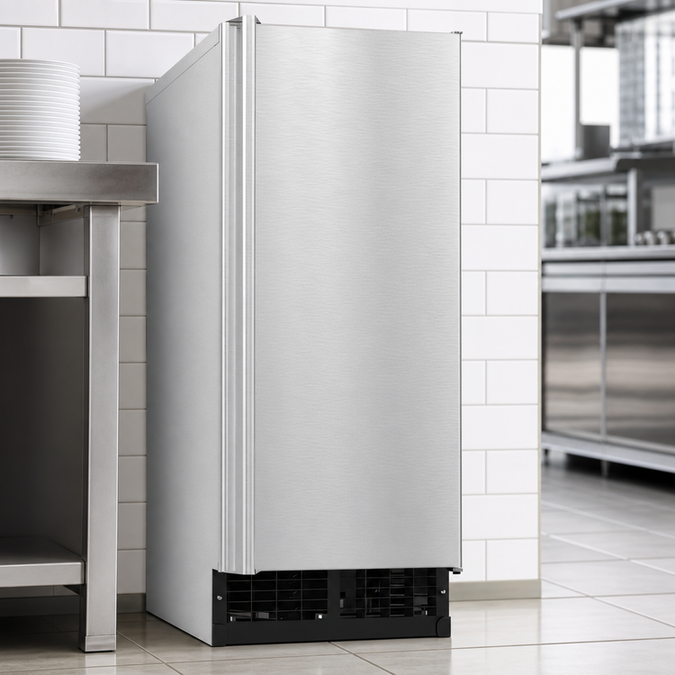 Product image #3 for Hoshizaki AM-50BAK Self-Contained Air-Cooled Cube-Style Ice Machine with 27 lb. Bin