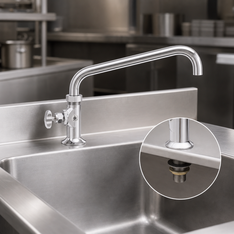Product image #3 for Fisher 3/4-Inch Deck Mount Single-Hole Faucet with 10-Inch Swing Spout and Lever Handle