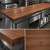 Thumbnail image #3 for John Boos Boos Block 96-Inch x 30-Inch Edge Grain Walnut Kitchen Countertop with Varnique Finish