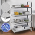 Thumbnail image #3 for Cambro Camshelving Elements XTRA 4-Tier Solid Stationary Add-On Polymer Shelving Unit, 24