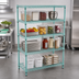 Thumbnail image #3 for EagleGard 4-Tier Stationary Wire Shelving Starter Unit, 60W x 24D x 74H, Hybrid Epoxy Finish