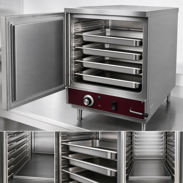Product image #3 for Crown SXN-4M Countertop Electric Convection Steamer with 4-Pan Capacity