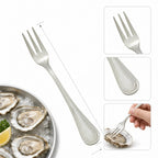 Thumbnail image #4 for Winco Deluxe Pearl 0036-07 5-3/8-Inch 18/8 Stainless Steel Extra Heavyweight Oyster Fork, Mirror Finish Case of 25